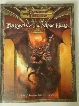 D&d 3e V3.  5 Tyrants Of The Nine Hells Fiendish Codex Ii Vg/nm