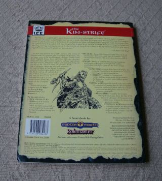 The Kin - Strife Sourcebook 2015 MERP Middle Earth Roleplaying I.  C.  E.  Rolemaster 2