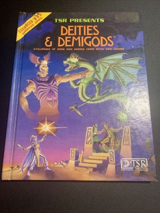 Tsr Presents Deities & Demigods Advanced D&d 1980 Hardcover