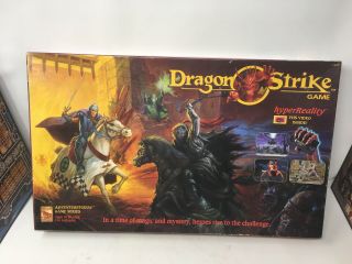 Dragon Strike Board Game 1993 Classic Dungeon Crawl 100 Complete W/vhs Tape