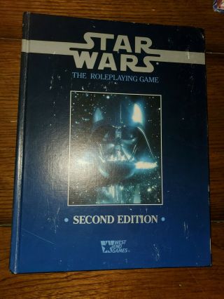 Star Wars The Roleplaying Game.  1st Print Second Edition.  West End Games Hc