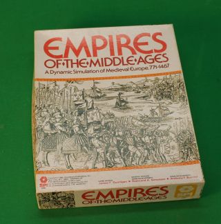 Empires Of The Middle Ages - Spi - Unpunched - Laminated Map - 1980