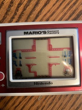 Nintendo Mario’s Cement Factory Game/Watch 1983 3