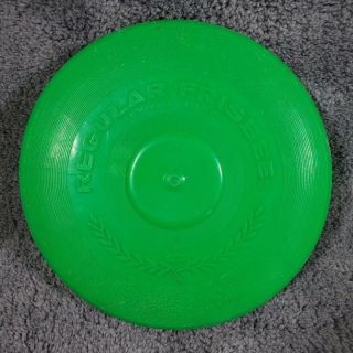 Vintage Wham O Regular Frisbee Flying Disc Green 1966 Made In Mexico