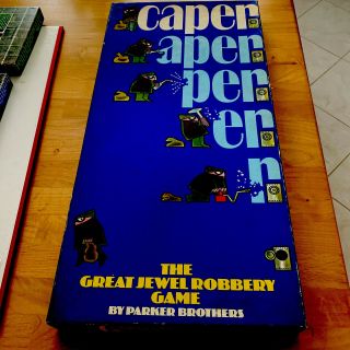 Caper - The Great Jewel Robbery - 1970 Parker Brothers 3d Board Game Complete Ln
