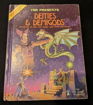 Dieties And Demigods 1st Ed.  Ad&d Dungeons And Dragons 144 Pages Cthulhu Mythos