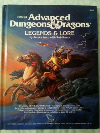Dungeons And Dragons Legends And Lore 1st Edition Very Good,