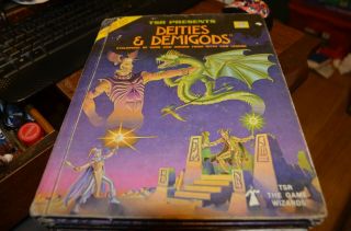 Tsr Presents Deities & Demigods Advanced D&d 1980 Hardcover - 144 Pgs -