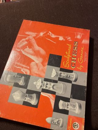 Vintage 1961 Peter Ganine Pleasantime Gothic Chess Set Complete Salon Edition
