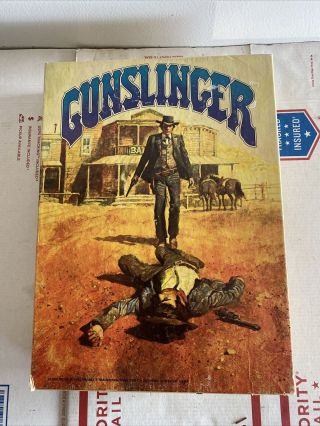 Gunslinger Game - Gunfights In The Old West (avalon Hill 1982) Complete