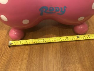 Rody Horse Italy Toddler Blow up Ride - Horse Pink 2