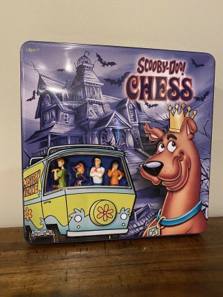 Scooby - Doo Chess Set Complete Figures And Gameboard In Collectors Tin