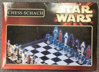 Star Wars Chess Board Game 1999 A La Carte Schach Lucasfilm - Mb382