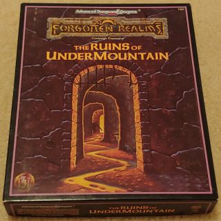 Tsr Ad&d 2nd Ed.  Forgotten Realms Ruins Of Undermountain Box Set Oop Complete