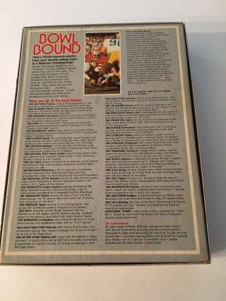 Sports Illustrated & Avalon Hill : BOWL BOUND Game of NCAA College Football 2