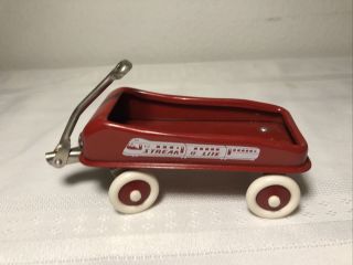 Mini Miniature Radio Flyer Wagon Red Model 3 Streak O Light