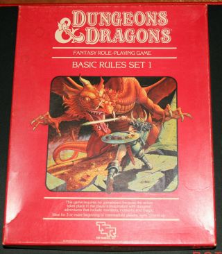 Dungeons And Dragons Red Box Basic Rules Set 1 1983 Tsr 1011