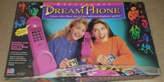 Vintage Milton Bradley 1991 Dream Phone Electronic Board Game Complete &