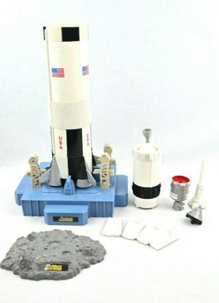 Rare Space Voyagers Incomplete Ultimate Saturn 5 Rocket W/ Launch Sounds Vibrate