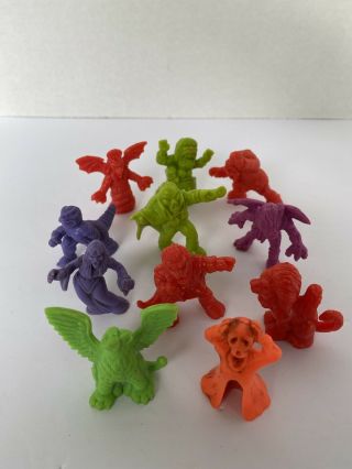 11 Vintage 1990s Monster In My Pocket Mattel Plastic Figurines Collectible Toys