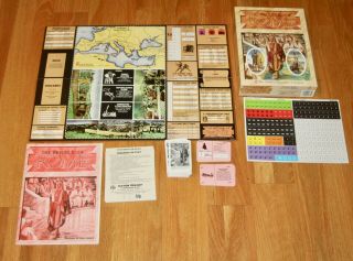 1990 Avalon Hill The Republic Of Rome 885 Bookcase Game Incomplete Missing Dice