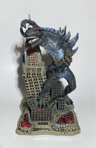 Godzilla & Empire State Building Animated Coin Bank - 1998 Toho Trendmasters 11”