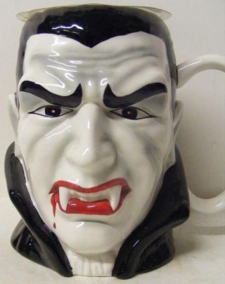 Count Dracula Universal Monsters 7 " Teleflora Ceramic Vase Mug Flower Pot