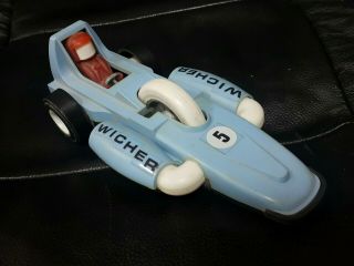 Vntg.  Wicher Space Toy Car Formula N5 Rocket 70s Hard Plastic Germany Ddr Gdr