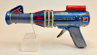 Vintage 1960s Tin Toy Astronaut Rocket Space Gun Daiya Japan