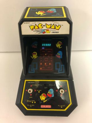 Coleco 1981 Vintage Pac - Man Midway Mini Arcade Table Top