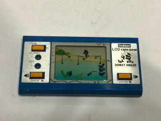 Then Thing Gakken Game Watch Fishing Boy Inspection Retro Games Lsi Lcd Showa