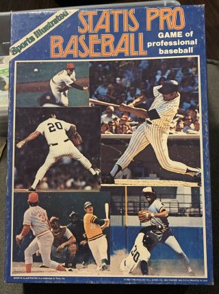Vintage Avalon Sports Illustrated Statis Pro Baseball Game Complete 1979 -