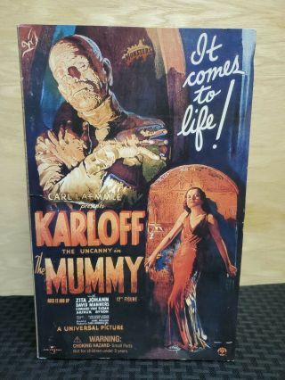 Sideshow Universal Monsters The Mummy 12 Inch Figure Boris Karloff 2003 Rare