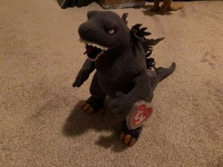 Rare Godzilla Ty Beanie Babies Plush Toy Japan Exclusive Limited Edition W/ Tag