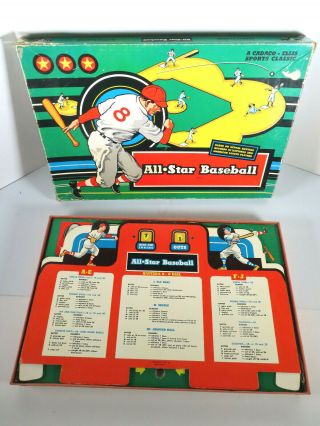 Vintage Cadaco Ellis All Star Baseball Board Game Copyrights 1955 1957 Mantle
