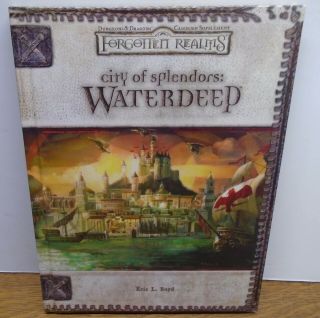 2005 Hardback Dungeons & Dragons Forgotten Realms City Of Splendors Waterdeep