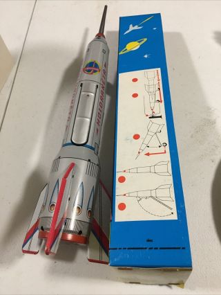 Holdraketa Moonrocket Tin Toy Litographed Space Toy For Age