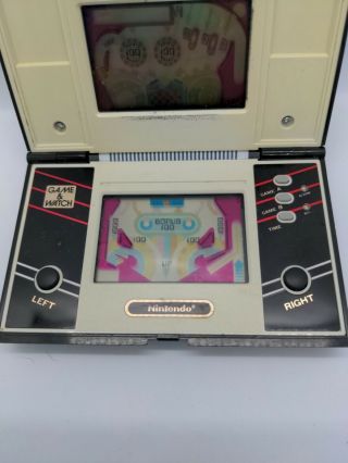 NINTENDO GAME AND & WATCH Pinball 1983 JAPAN 3