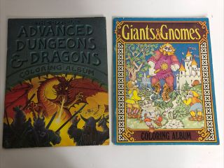 Official Advanced Dungeons And Dragons Coloring Album 1979,  Giants & Gnomes
