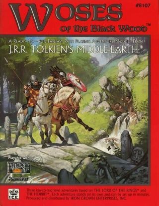 Woses Of The Black Wood Vf 8107 Merp Middle - Earth Adventure Module Tolkien