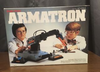 Vintage Radio Shack Armatron Robot Arm Box Complete Not
