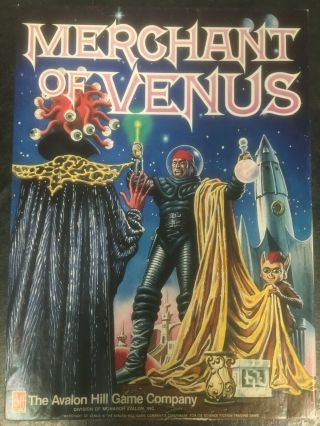 Merchant Of Venus Avalon Hill Board Game 1988