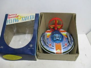 Flying Saucer N Battery Operated Made In Japan