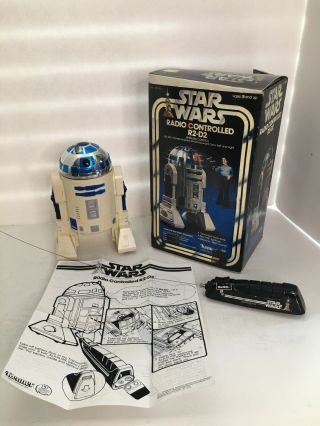 1977 Star Wars R2d2 Robot Battery Operated Remote Control Robot W/box