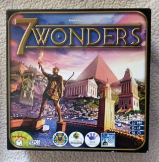 7 Wonders Game By Antoine Bauza - With Leaders,  Catan,  And Cities Expansions