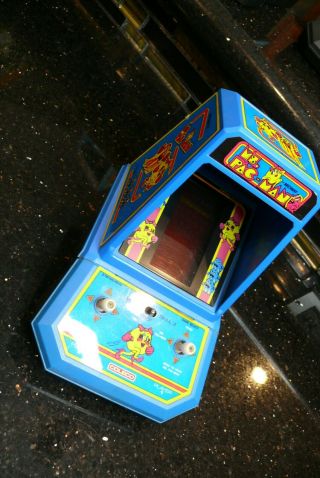 Coleco Ms Pac Man Vintage Handheld Electronic Tabletop Arcade Video Game