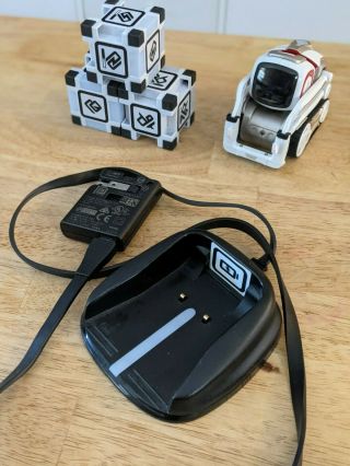 Anki Cozmo Robot Toy,  White (with Cubes,  Charging Dock And Charger)