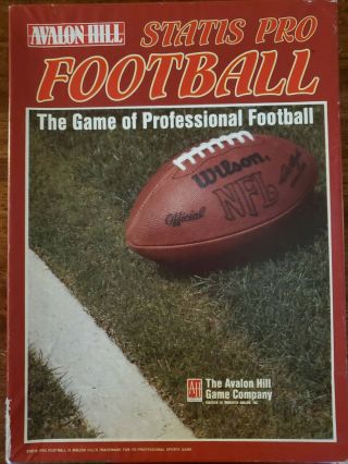 Avalon Hill Statis Pro Football 1989 Season Complete