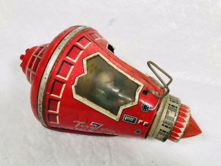 Vintage Friend Ship 7 Space Capsule Tin Friction Japan Rocket Toy 2