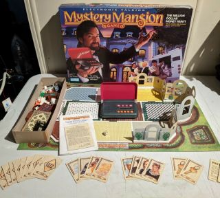 Vintage 1995 Mystery Mansion Electronic Board Game Parker Bros.  Complete